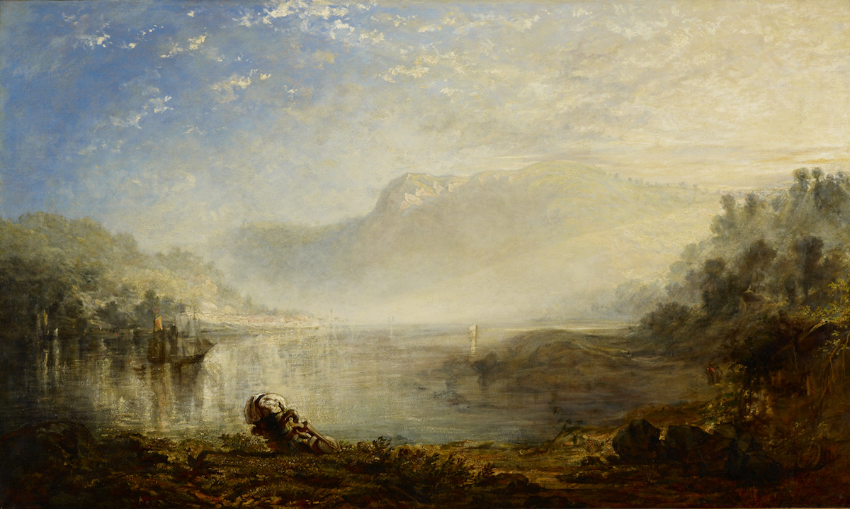 <b>James Baker Pyne, Lake with mountains, around 1853</b>