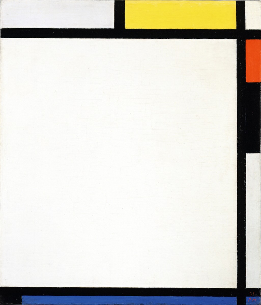 <b>Piet Mondrian, Tableau No. VIII with Yellow, Red, Black and Blue, 1925, Hilti Art Foundation</b>